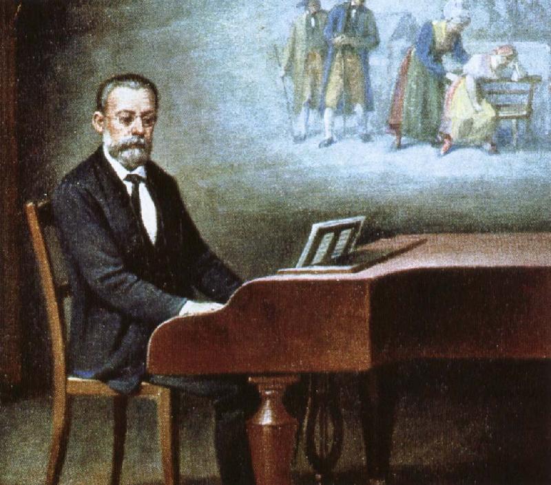 franz liszt smetana at bis piano oil painting picture